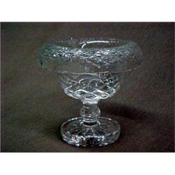 Waterford Crystal Heritage Miniature Footed Turnover Bowl 4-1/2" tall