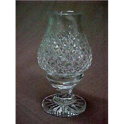 Waterford Crystal candleholder with glass shade, 7" tall