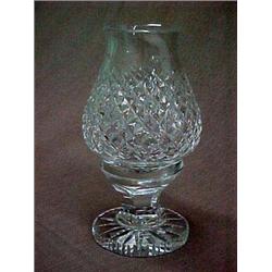 Waterford Crystal candleholder with glass shade, 7" tall