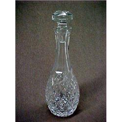 Waterford Crystal decanter with stopper, 11" tall