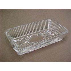 Waterford Crystal rectangular bowl, 4" x 7"