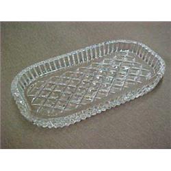 Waterford Crystal Tray, 8-1/4" x 4-3/4"