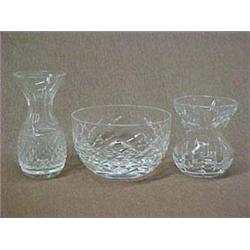 Waterford Crystal Toothpick Holder, Vase & Bowl