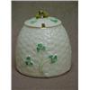 Image 1 : Belleek Shamrock Ware honey pot without stand, 3" tall, 5th mark