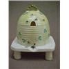 Image 1 : Belleek Shamrock Ware honey pot on stand, 6th mark