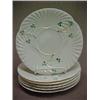 Image 1 : Set of six Belleek Harp Shamrock 8" plates, 5th mark