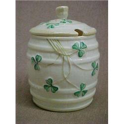 Belleek barrel marmalade, 4th mark
