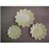 Image 1 : Set of three Belleek graduated leaf butter plates