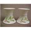 Image 1 : Pair Belleek Christmas Candlesticks, Millenium 2000