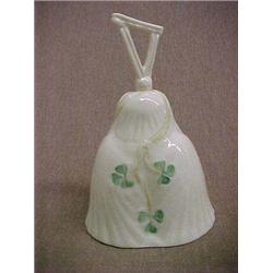 Belleek Harp Shamrock bell, 4-1/2" tall, 6th mark