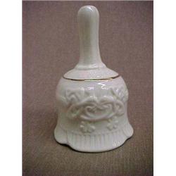 Belleek Claddagh bell, 3-1/2" h.,