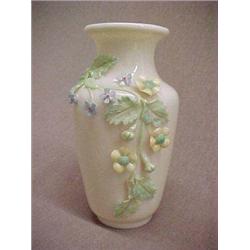 Belleek 5-1/4" flowered vase, one leaf missing, 5th mark