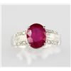 Image 1 : 1.06 ctw Ruby .20 ctw Diamond 10K Ring