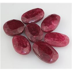 Ruby 153.68 ctw Loose Gemstone Mix Sizes Oval Cut