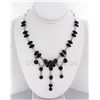 Image 1 : Gorgeous 398.00ctw Tanzanite Cabochons 0.925 Necklace