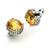 Image 1 : Citrine 3.50ctw Earring 14kt White Gold