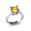Image 1 : Citrine 1.80ctw Ring 14kt White Gold