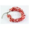 Image 2 : 176.89CTW 7in. PINK ROSE CHIPPED STONE BRACELET METAL L