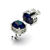 Image 1 : Sapphire 3.10ctw Earring 14kt White Gold