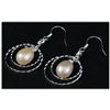Image 2 : Natural 3.29g Pearl Dangling Sterling Silver Earring