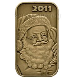 Christmas 2011 Bronze Bar X-1 Santa (with ornament hold