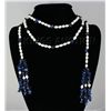 Image 1 : 414.94CTW 55in. FASHION SCARF PEARL & TURQUOISE NECKLAC