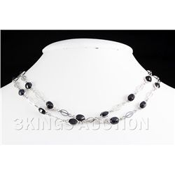 454.14CTW FASHION CHUNKY TURQUOISE NECKLACE