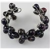 Image 2 : 238.94CTW BLACK FRESHWATER FLOWER BANGLE BRACELET PHILI
