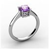 Image 1 : Amethyst 0.70 ctw Ring 14kt White Gold