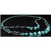 Image 2 : 540.30CTW TURQUOISE & RED CORALS STATEMENT NECKLACE