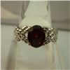 Image 1 : 21.00 CTW GARNET RING .925 STERLING SILVER