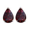 Image 1 : Natural 2.10 ctw Garnet Pear Earrings .925 Sterling