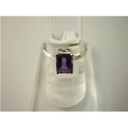 12.50 CTW AMETHYST RING .925 STERLING SILVER