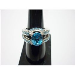 NATURAL 14.75 CTW RUBY RING .925 STERLING SILVER