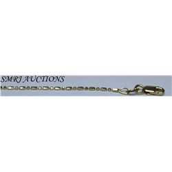 GENUINE 14K ITALIAN WHITE GOLD 3.77G HAND MADE CHAIN