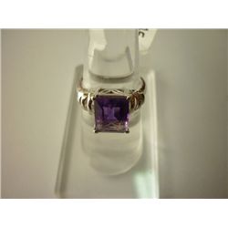 19.00 CTW AMETHYST RING .925 STERLING SILVER