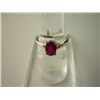 Image 1 : 22.00 CTW SMOKEY TOPAZ RING .925 STERLING SILVER