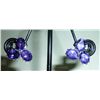 Image 1 : NATURAL 27.50 CTW AMETHYST EARRING .925 STERLING SILVER