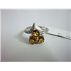 Image 1 : NATURAL 17.00 CTW  CITRINE RING .925 STERLING SILVER