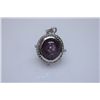 Image 1 : 31.50 CTW RUBY STAR WITH DIAMOND PENDANT .925 STERLING