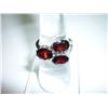 Image 1 : 22.25 CTW GARNET RING .925 STERLING SILVER