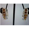 Image 1 : 33.75 CTW CITRINE EARRING .925 STERLING SILVER