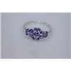 Image 1 : 12.05 CTW TANZANITE RING .925 STERLING SILVER