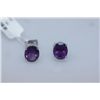 Image 1 : 20.45 CTW AMETHYST EARRING .925 STERLING SILVER