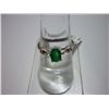 Image 1 : 8.75 CTW EMERALD RING .925 STERLING SILVER
