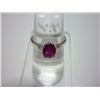 Image 1 : NATURAL 14.50 CTW RUBY RING .925 STERLING SILVER