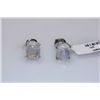Image 1 : 19.25 CTW MOONSTONE EARRING .925 STERLING SILVER