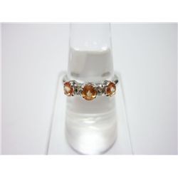 NATURAL 14.75 CTW RUBY RING .925 STERLING SILVER