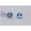 Image 1 : 24.00 CTW BLUE TOPAZ EARRING .925 STERLING SILVER