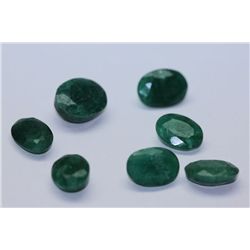 31.05 AFRICAN EMERALD MIX-SHAPED/SIZED (7 PC)